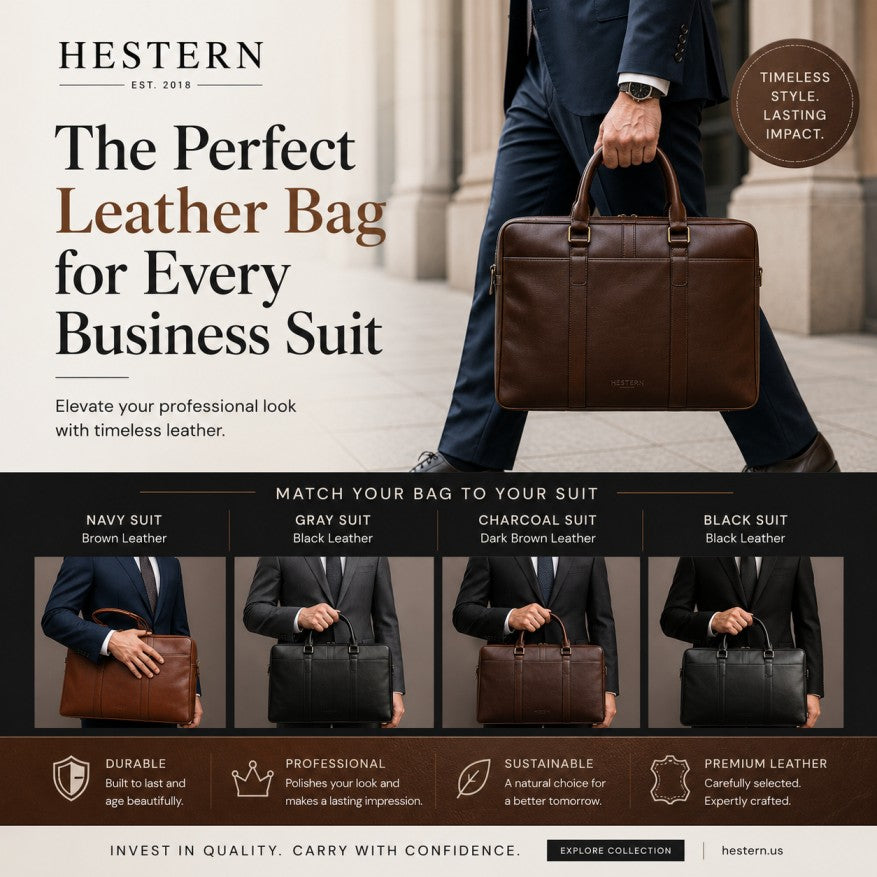 The Perfect Leather Bag for Every Business Suit